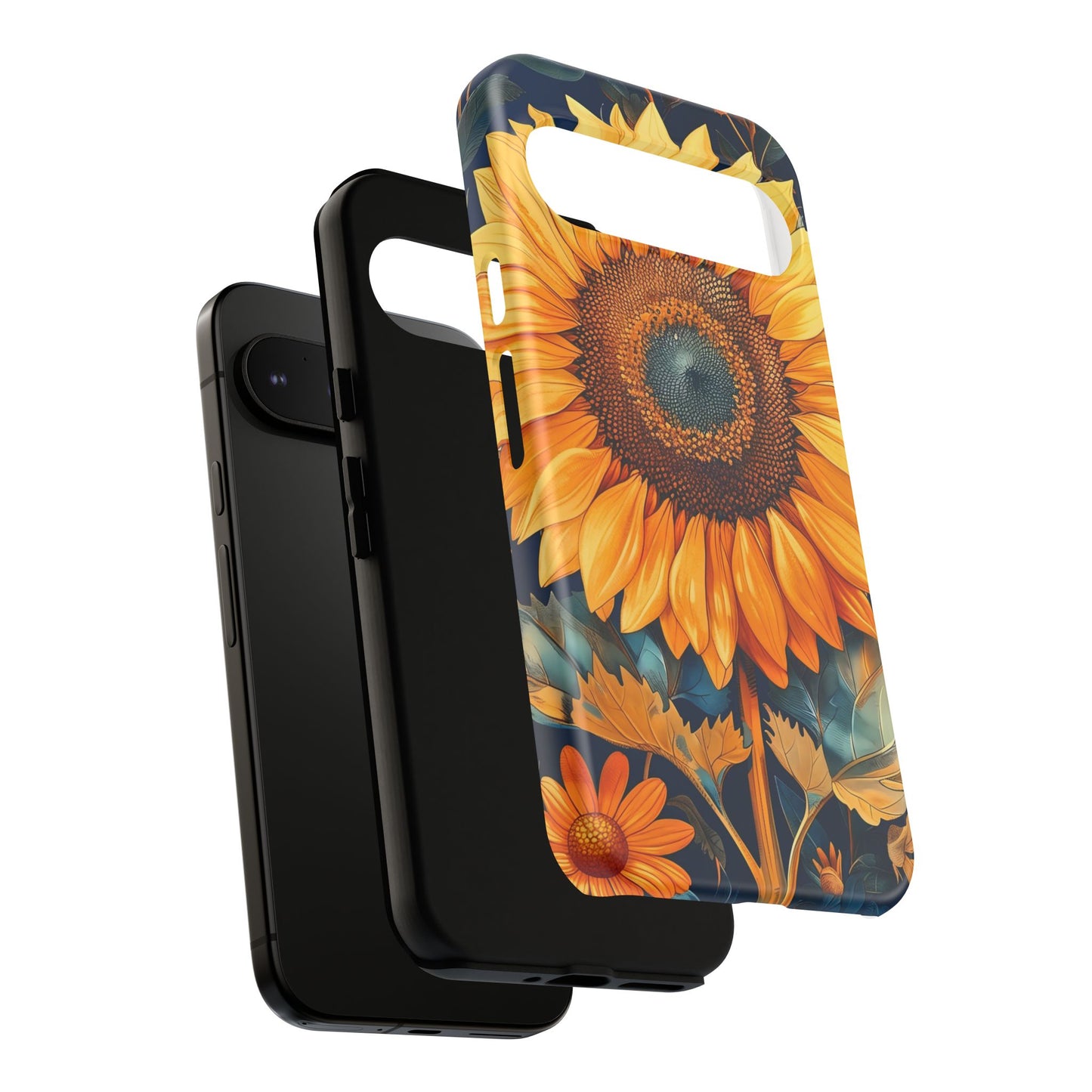 Sunflower Phone Case - Floral Design for Nature Lovers, Cute Spring Accessory, Gift for Her, Eco-Friendly Cover