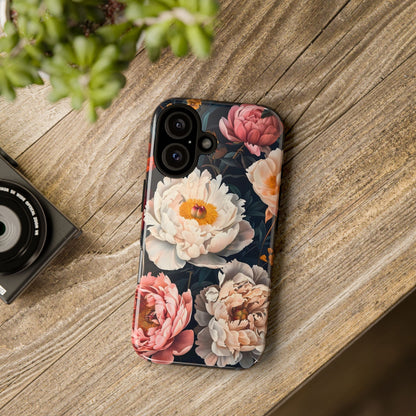 Floral Phone Case, Tough Phone Cover, Flower Design, Unique Gift for Her, Trendy Accessory, Spring Decor