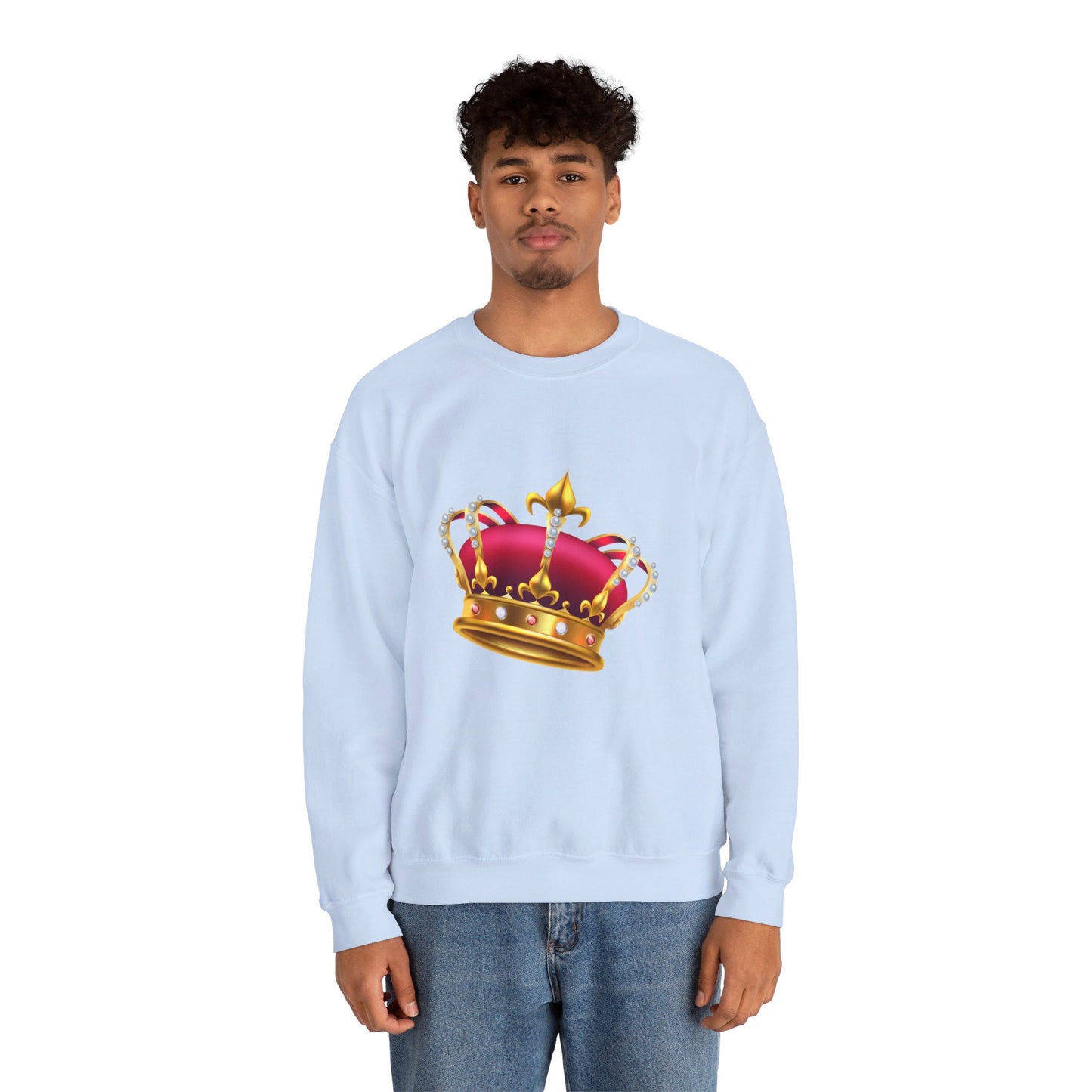 Unisex Heavy Blend™ Crewneck Sweatshirt Trendy - British Royal Crown