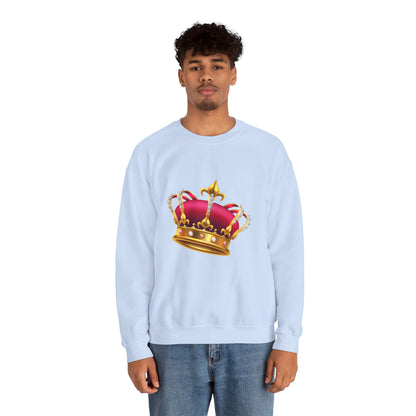 Unisex Heavy Blend™ Crewneck Sweatshirt Trendy - British Royal Crown