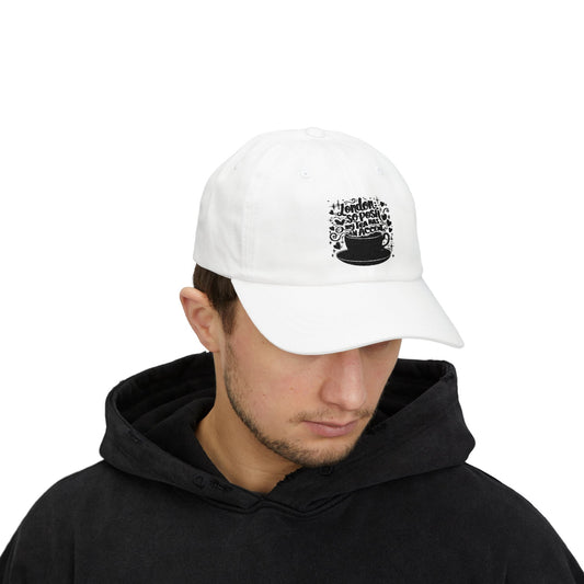 Classic Dad Cap with Coffee Design, Perfect Gift for Coffee Lovers, Casual Style, ISBN Gift, Everyday Cap, Unisex Fashion