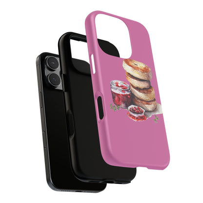 Cute Bagel Phone Case, Tough Cases for Food Lovers, Unique Gifts for Foodies, Phone Accessories for Breakfast Lovers, Fun and Stylish Cases