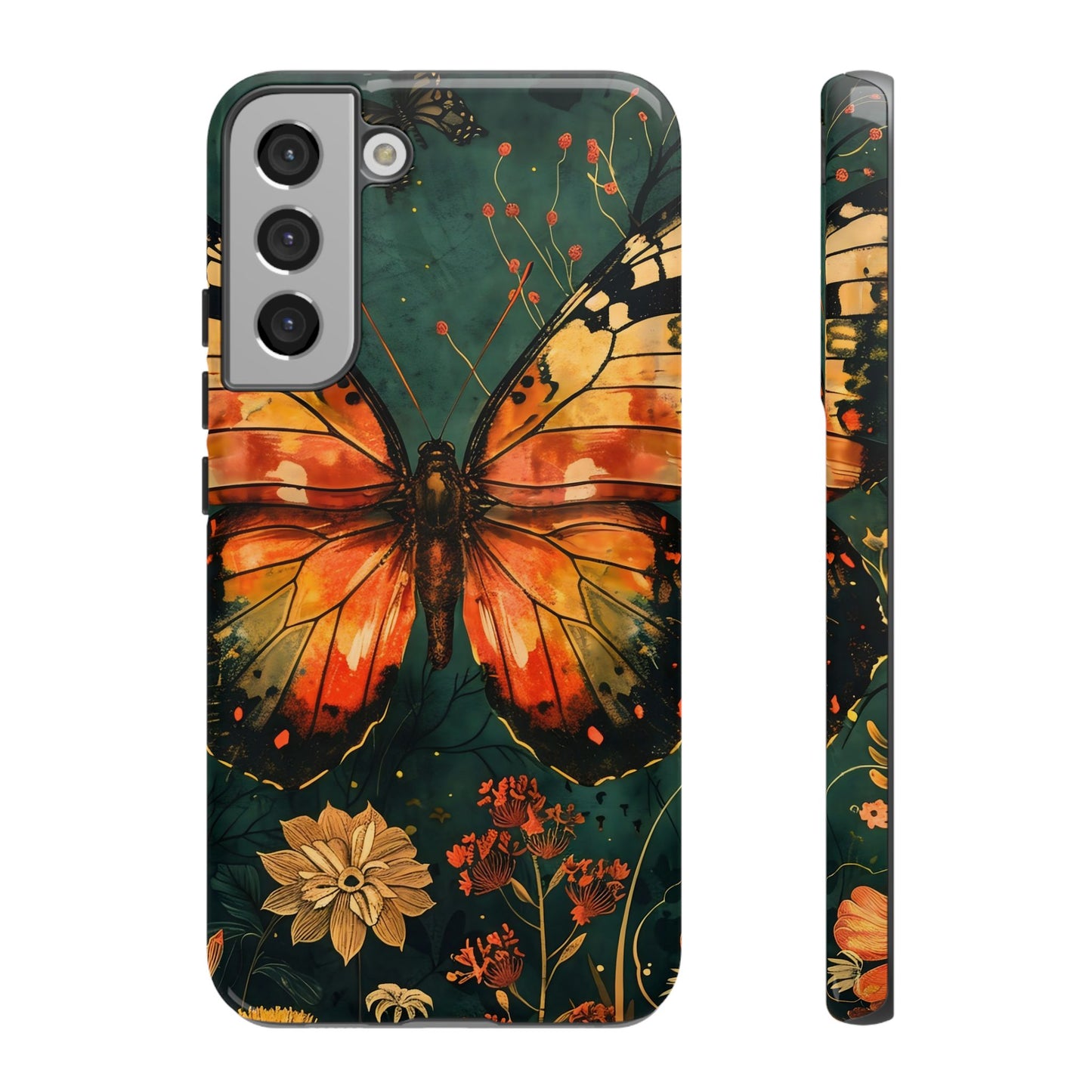 Butterfly Phone Case – Tough Cases for Nature Lovers, Floral Design, Butterfly Art, Unique Gift, Eco-Friendly Protection