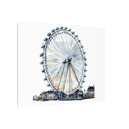 London Eye Canvas Print, Wall Art Decor, Travel Gift, Home Decoration, Unique Art Piece