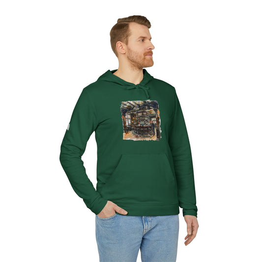 adidas Unisex Fleece Hoodie - London’s Warm Corners - The Cozy Pub Scene