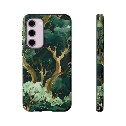 Forest Green Phone Case, Nature-Inspired Tough Cases, Eco-Friendly Gift, Outdoor Lover Accessory, Unique Phone Cover