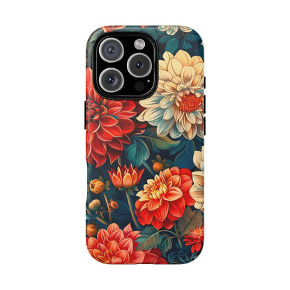 Floral Phone Case - Vibrant Tough Cases, Stylish Floral Cell Phone Cover, Gift for Her, Trendy Phone Accessory, Flower Design