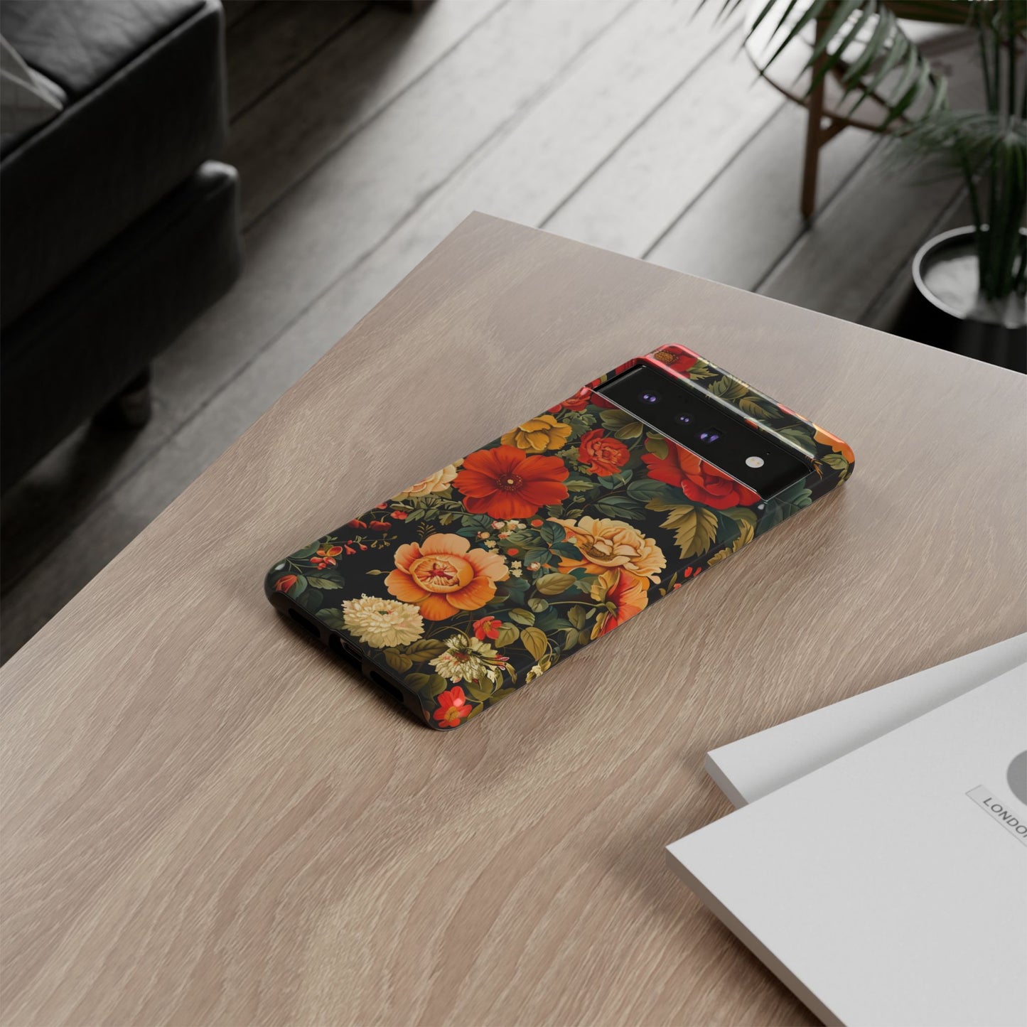 Floral Phone Case, Tough Cases, Decorative Tech Accessories, Gift for Her, Nature Lover Gift, Boho Style Case, Spring Floral Cover