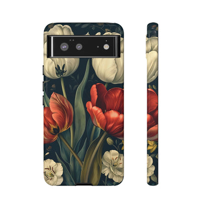 White Flower Tough Cases