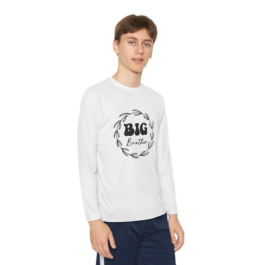 Youth Long Sleeve Competitor Tee - Cool Big Brother Sublimation Graphic