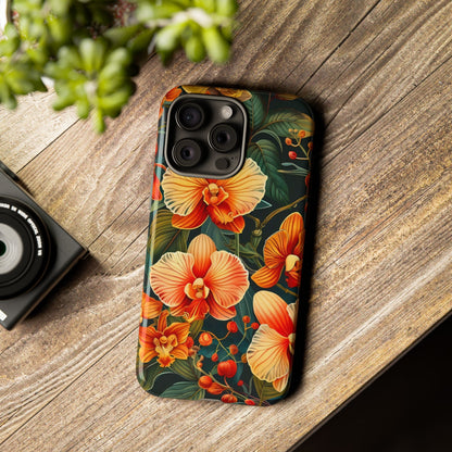 Floral Phone Case - Tough Cases, Protective Cover, Gift for Her, Smartphone Accessory, Floral Design, Nature-Inspired