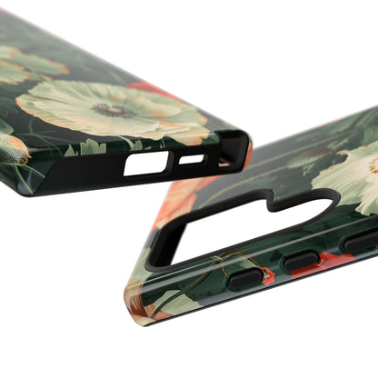 Floral Phone Case - Tough Cases, Botanical Design, Gift for Friends, Trendy Mobile Cover, Personalized Phone Accessory