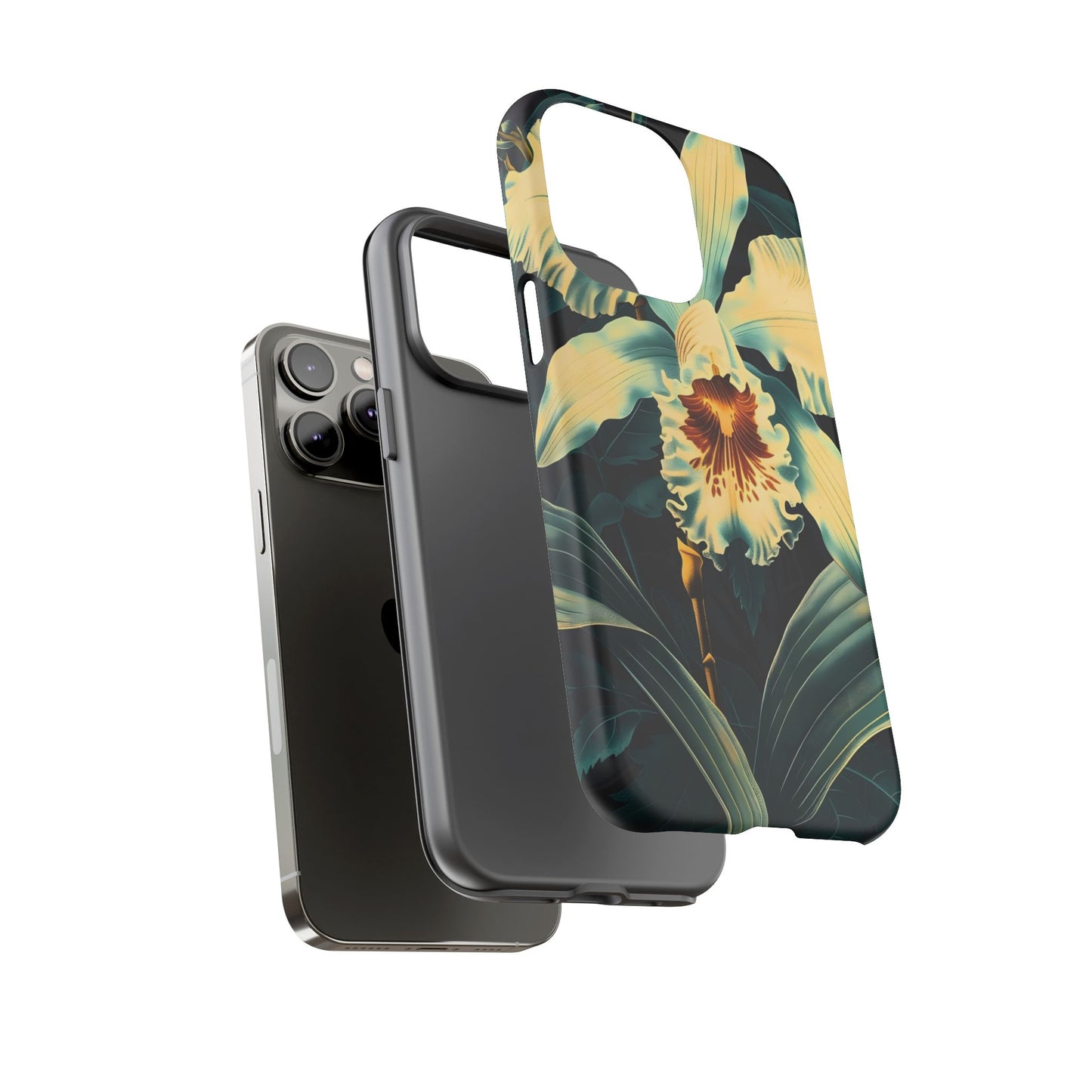 Floral Phone Case - Tough Cases with Orchid Design, Durable Smartphone Cover for Nature Lovers, Floral Gift for Her, Botanical [...]