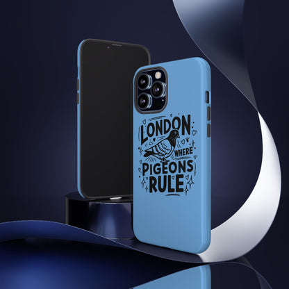 London Pigeon Phone Case, Urban Art Accessory, Tough Phone Cover, Gift for Bird Lovers, London Souvenir, Unique Cell Phone Case