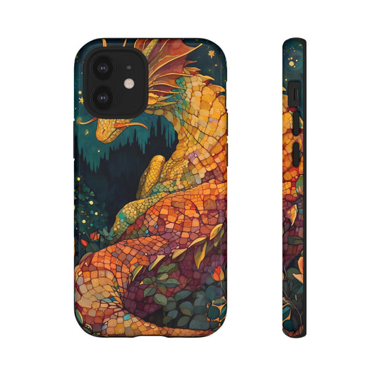 Dragon Art Phone Case, Tough Phone Cover, Fantasy Gift, Unique Mobile Accessory, Dragon Lover Gift, Stylish Protection