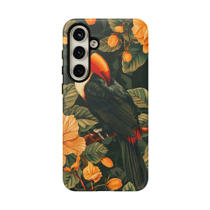 Tropical Toucan Phone Case, Exotic Bird Cover, Nature Lover Gift, Eco-Friendly Design, Customizable Tech Accessory