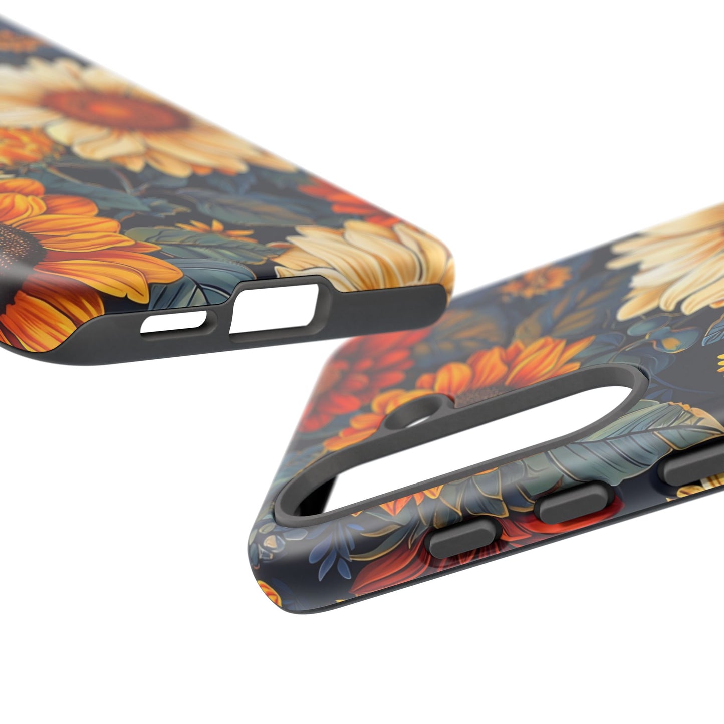 Floral Tough Phone Case | Sunflower Design, iPhone Cover, Protective Case, Gifts for Her, Floral Phone Accessory