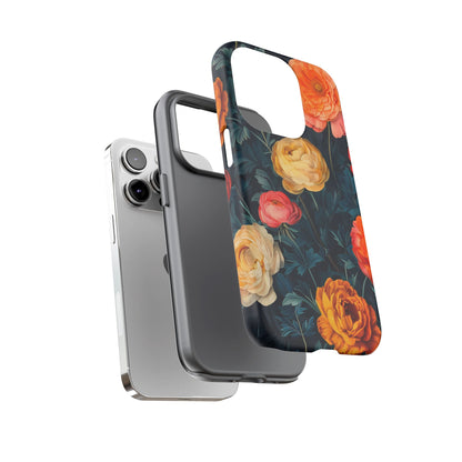 Floral Phone Case - Tough Cases, Stylish Protection, Gift for Flower Lovers, Customizable Cover, Floral Design Mobile Accessory