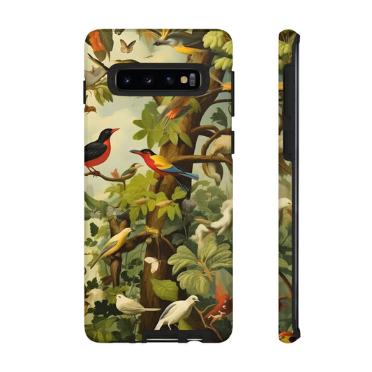 Nature-Inspired Phone Case, Tropical Bird Phone Case, Floral iPhone Case, Unique Phone Cover, Gift for Bird Lovers, Eco-Friendly Phone Case