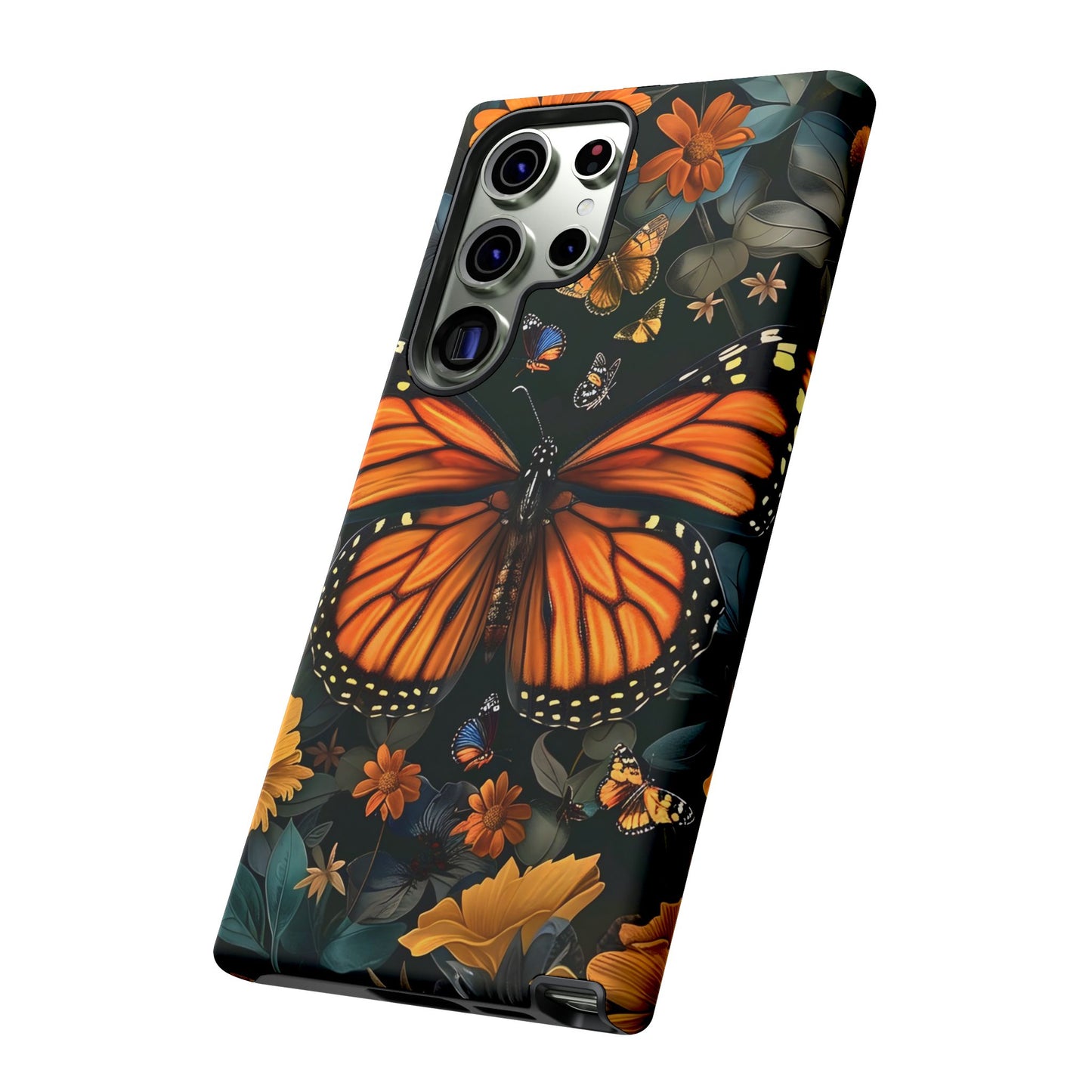 Monarch Butterfly Phone Case, Tough Cases, Nature Lover Gift, Floral Mobile Cover, Eco-Friendly Phone Accessory, Butterfly Design