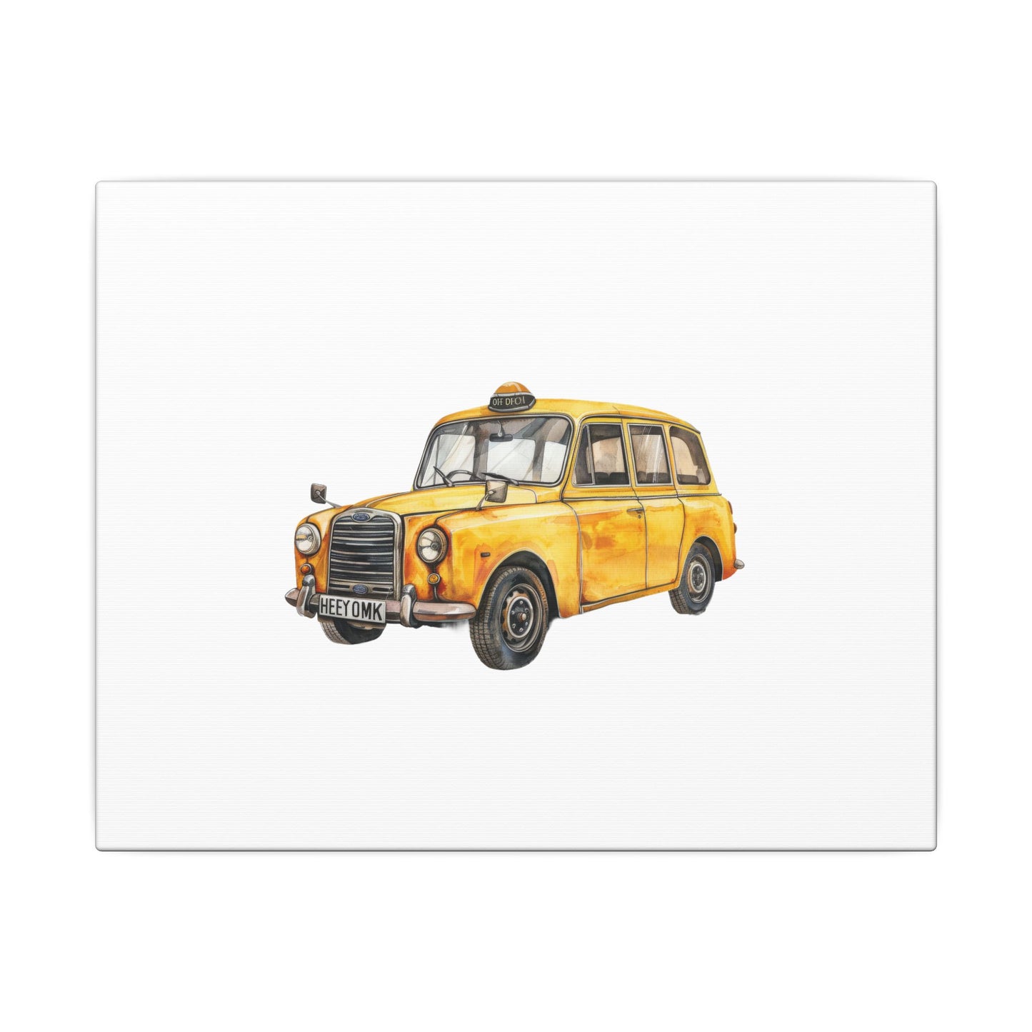 Vintage Taxi Matte Canvas, Stretched, 0.75" (Multi-Size)