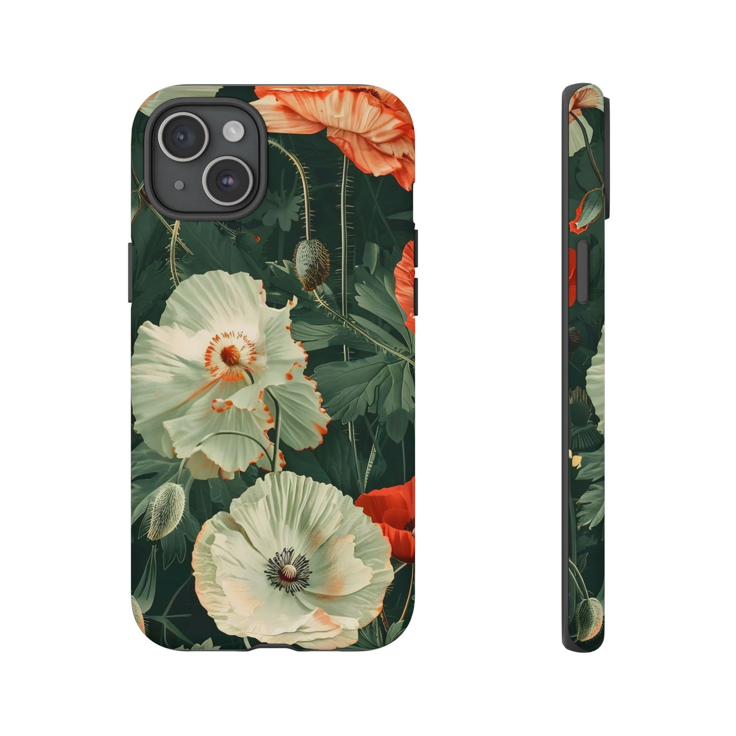 Floral Phone Case - Tough Cases, Botanical Design, Gift for Friends, Trendy Mobile Cover, Personalized Phone Accessory