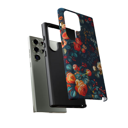 Floral Phone Case, Tough Cases for Protection, Vibrant Floral Design, Chic Gift for Her, Stylish Accessories