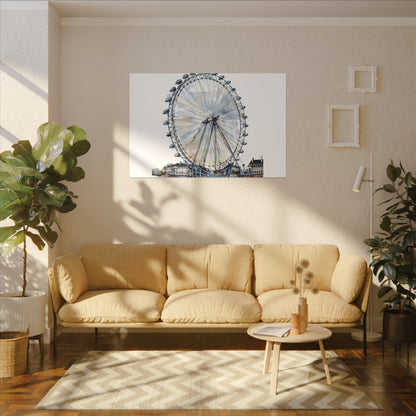 London Eye Canvas Print, Wall Art Decor, Travel Gift, Home Decoration, Unique Art Piece