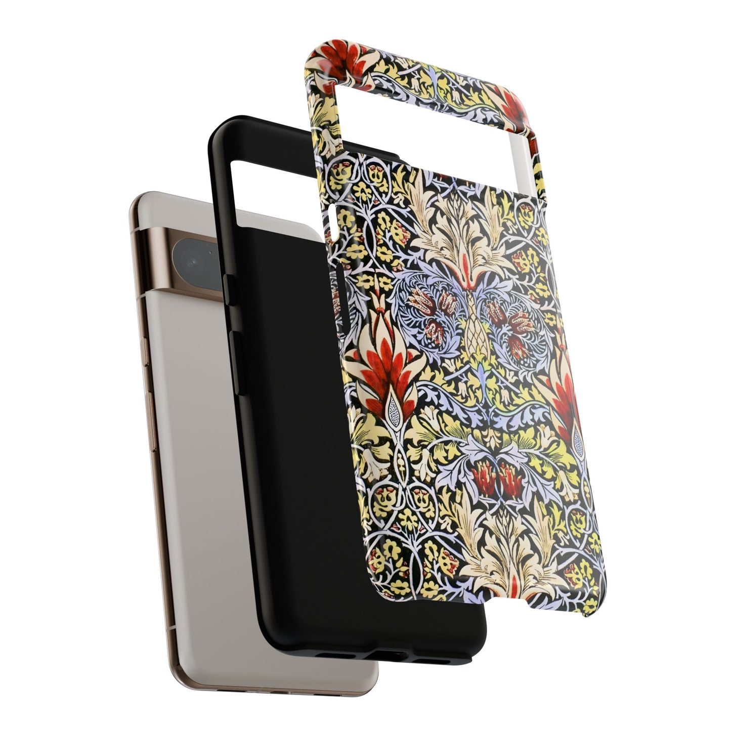 Stylish Phone Case - Floral Design, Tough Cases, Gift for Her, Phone Accessories, Trendy Tech, Unique Cell Phone Cover