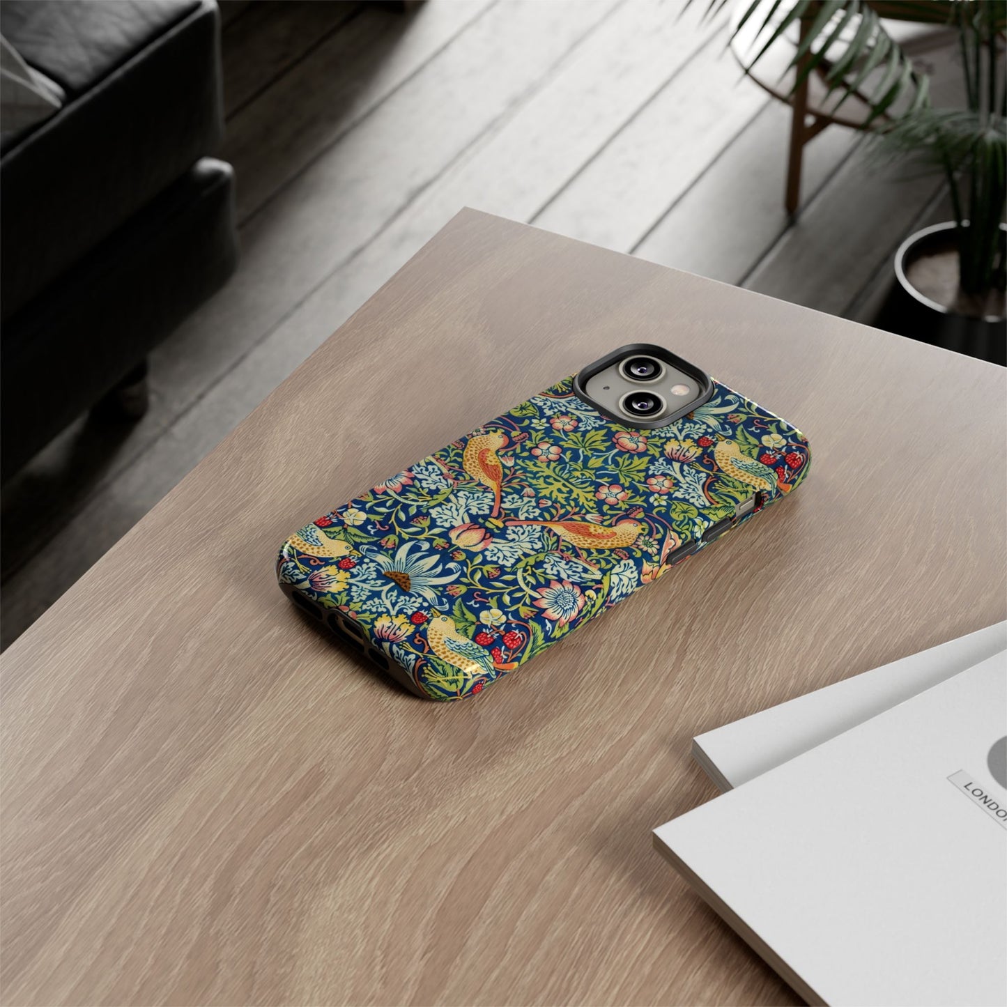 Floral Phone Case | Tough Cases, Stylish Protection, Unique Gift, Eco-Friendly, Floral Pattern, Bird Design