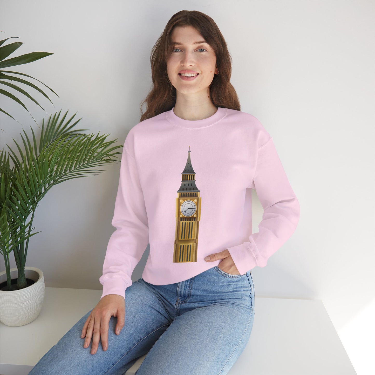Unisex Heavy Blend™ Crewneck Sweatshirt - Tick Tock London - The Majestic Big Ben