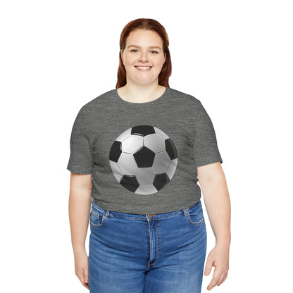 Unisex Jersey Short Sleeve Tee - Dynamic Football Design - Sports Passion and Energy