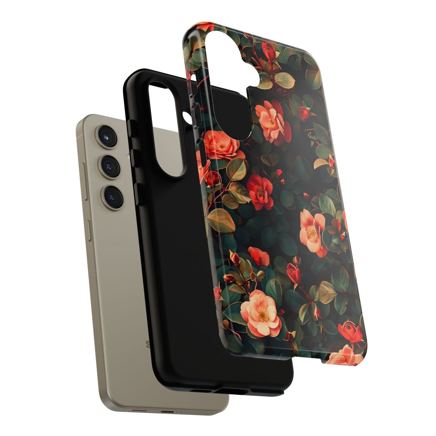 Floral Phone Case - Elegant Floral Design, Tough Protective Case, Perfect Gift for Her, Trendy Phone Accessories, Mother’s Day, Birthday