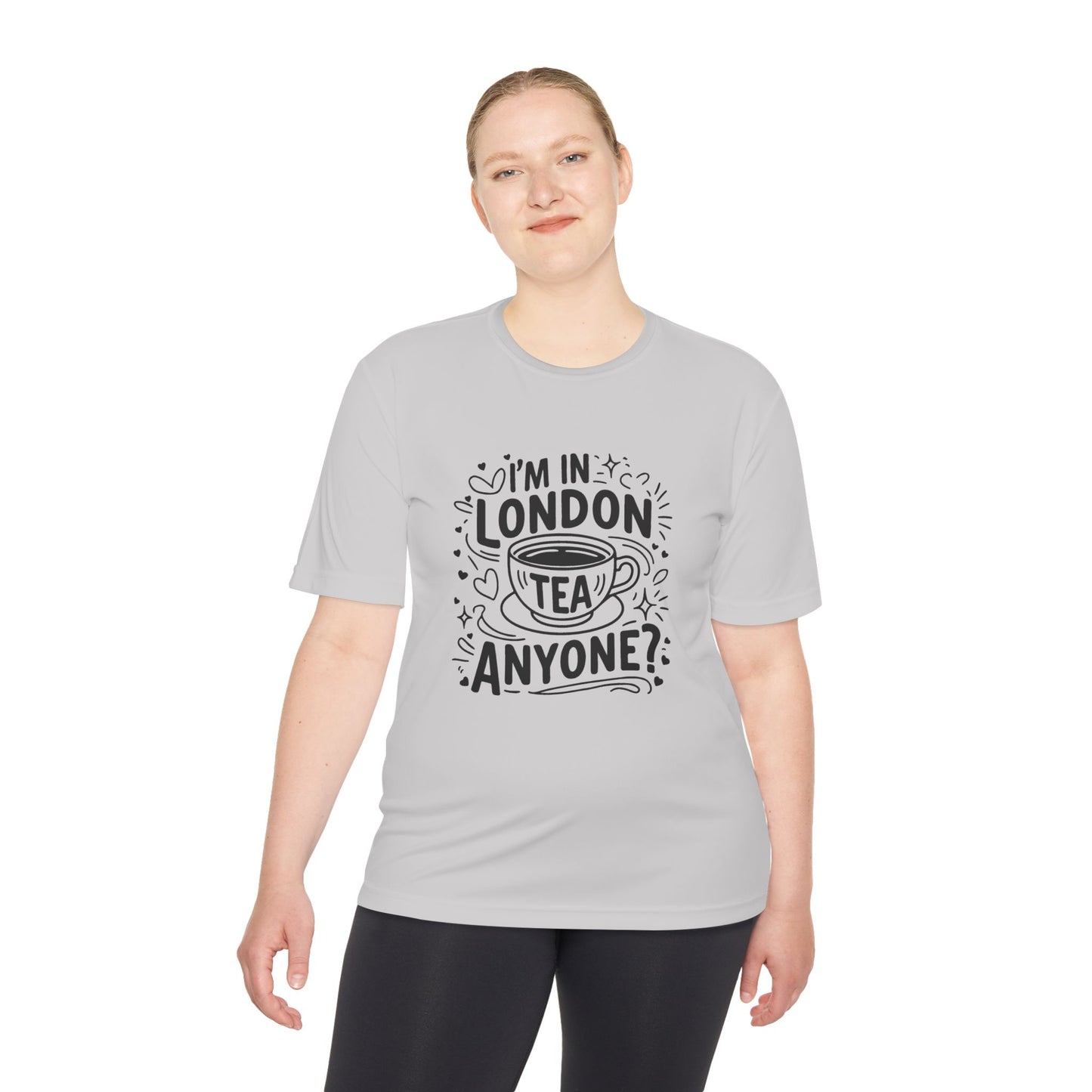 Unisex Moisture Wicking Tee - I'm in London tea Anyone?