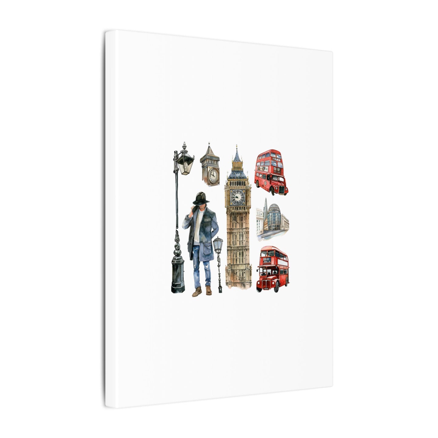 Canvas Art Print, London Skyline, Home Decor, Wall Art, Gift Idea, Travel Memories, Modern Wall Art