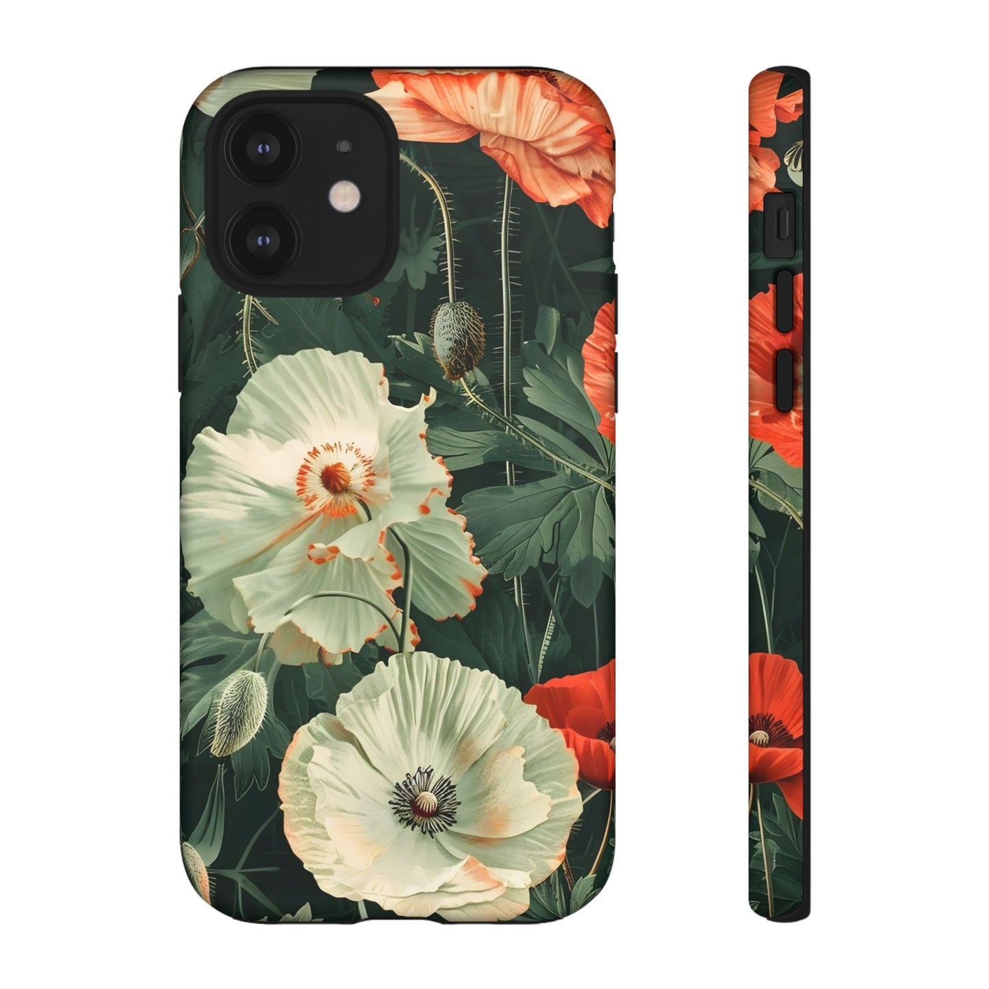 Floral Phone Case - Tough Cases, Botanical Design, Gift for Friends, Trendy Mobile Cover, Personalized Phone Accessory