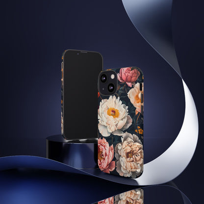 Floral Phone Case, Tough Phone Cover, Flower Design, Unique Gift for Her, Trendy Accessory, Spring Decor