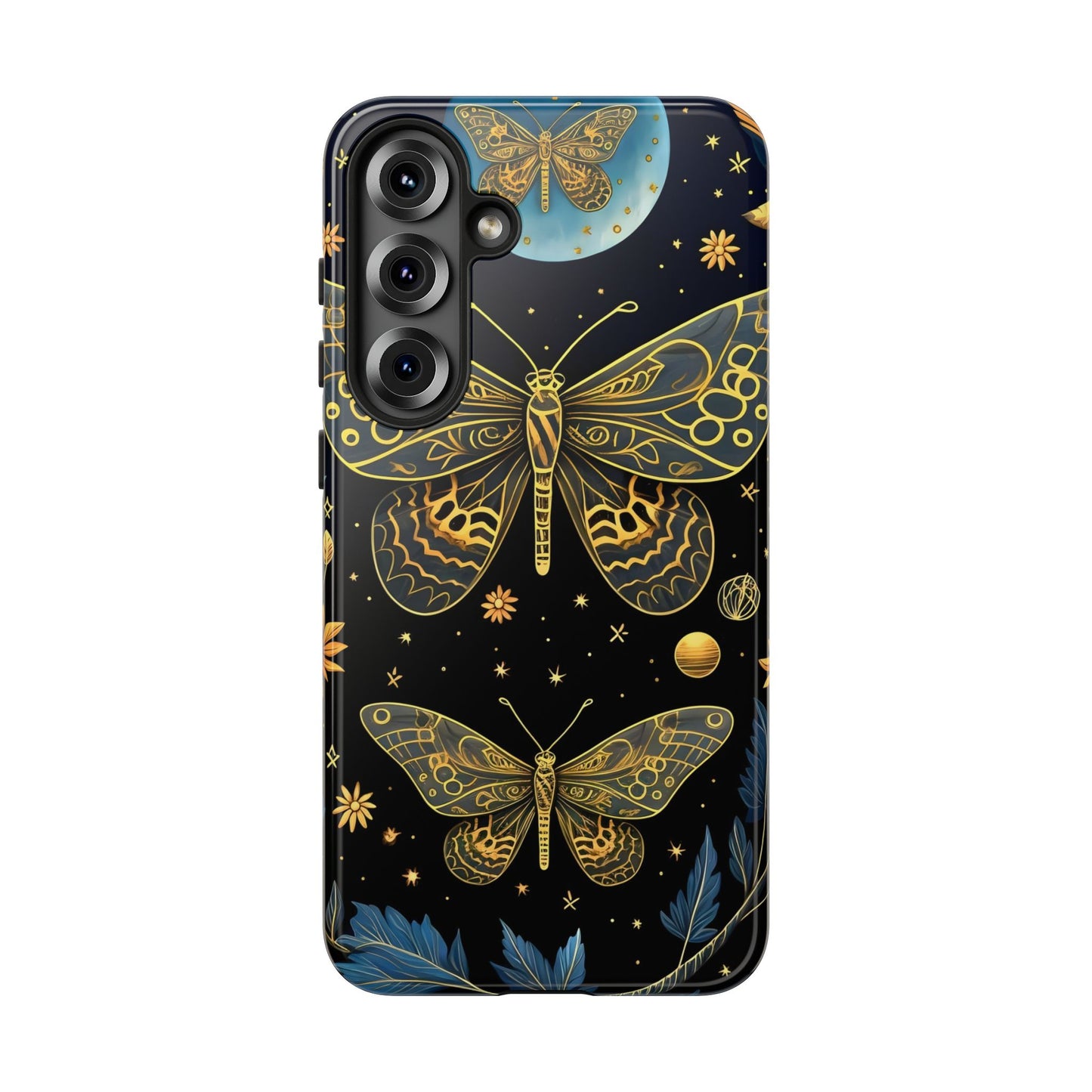 Butterfly Galaxy Phone Case | Tough Cases for Nature Lovers, Unique Phone Covers, Gift for Her, Boho Style, Floral Design