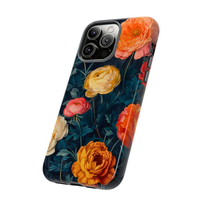 Floral Phone Case - Tough Cases, Stylish Protection, Gift for Flower Lovers, Customizable Cover, Floral Design Mobile Accessory