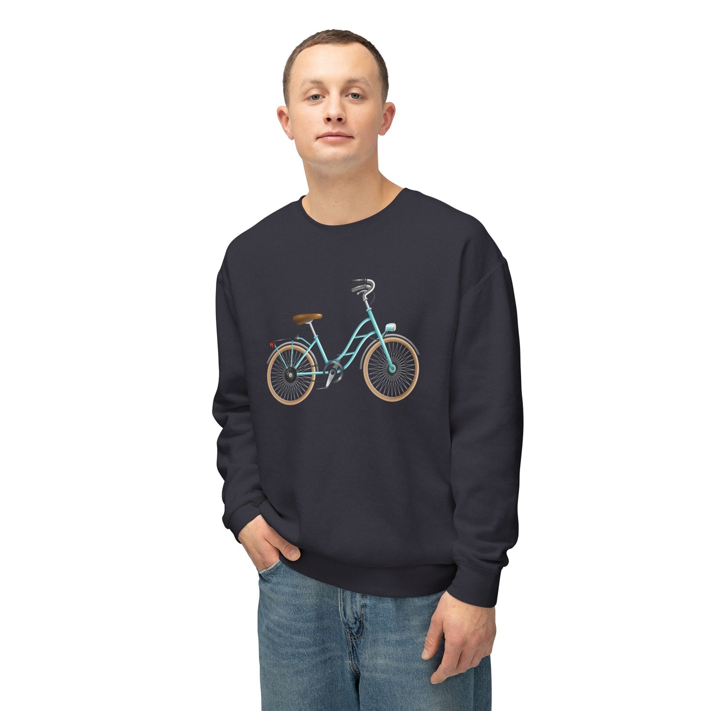 Unisex Lightweight Crewneck Sweatshirt - Classic Bicycle