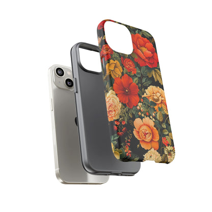 Floral Phone Case, Tough Cases, Decorative Tech Accessories, Gift for Her, Nature Lover Gift, Boho Style Case, Spring Floral Cover