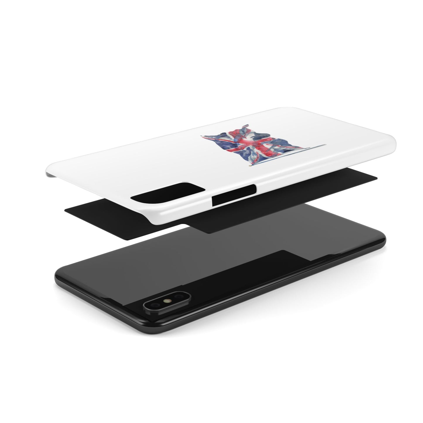 British Flag Slim Phone Case, UK Phone Cover, Patriotic Gift, Mobile Case for Travelers, England Accessories