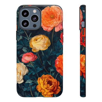 Floral Phone Case - Tough Cases, Stylish Protection, Gift for Flower Lovers, Customizable Cover, Floral Design Mobile Accessory