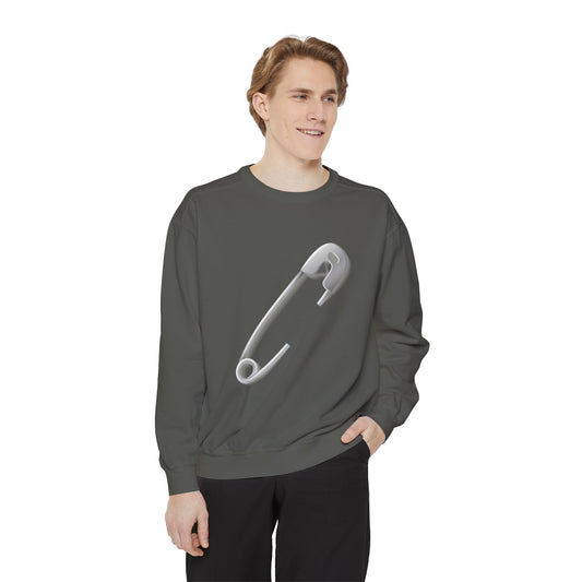 Unisex Garment-Dyed Sweatshirt Trendy - Sfety Pin