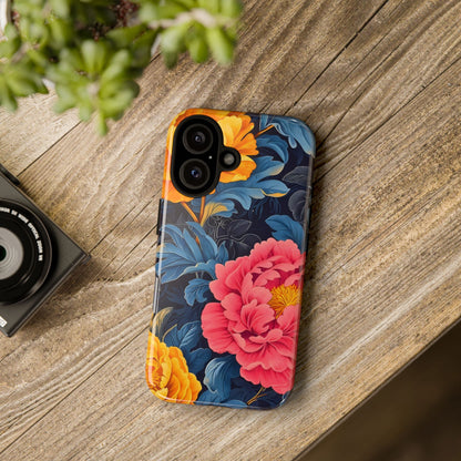 Floral Phone Case, Tough Cases, Stylish Mobile Cover, Gifts for Her, Phone Accessories, Unique Flower Design