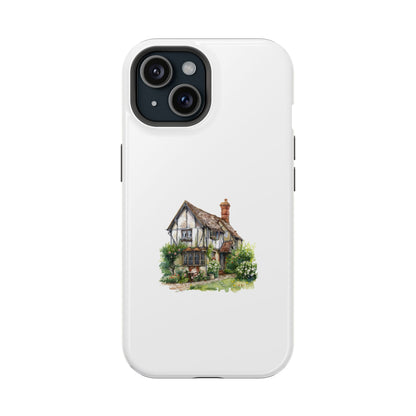 Magnetic Phone Cases, Whimsical Cottage Design, Unique Gift, Phone Accessory, Artful Cases for Nature Lovers, Customized Options