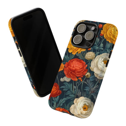 Floral Tough Case for Phones | Durable Floral Phone Cover, Boho Chic, Unique Gift for Her, Phone Protection, Flower Design