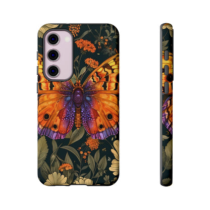 Butterfly Phone Case, Tough Cases for Nature Lovers, Vibrant Floral Design, Gift for Her, Cute Phone Accessories, Butterfly Artwork