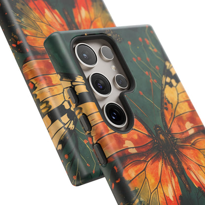 Butterfly Phone Case – Tough Cases for Nature Lovers, Floral Design, Butterfly Art, Unique Gift, Eco-Friendly Protection