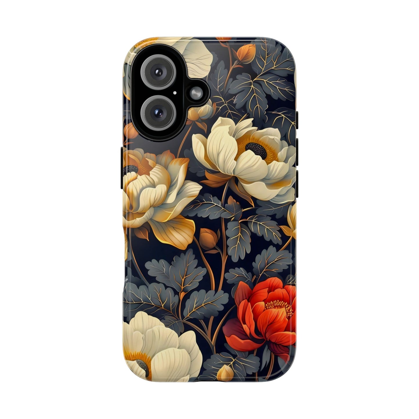 Floral Phone Case - Tough Cases, Stylish Mobile Cover, Flower Design, Holiday Gift, Trendy Accessory, Eco-Friendly Case